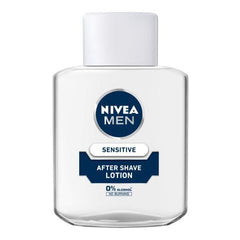 NIVEA MEN Sensitive after shave lotion bottle with white cap