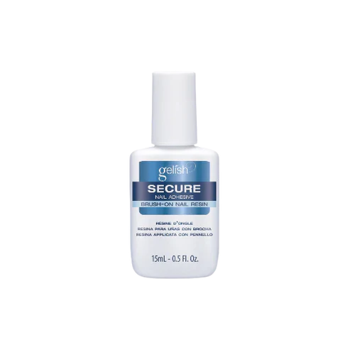 gelish Secure nail glue bottle with brush applicator, 15 mL