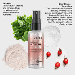 Joico frizz-fighting spray bottle with black pump and pink label