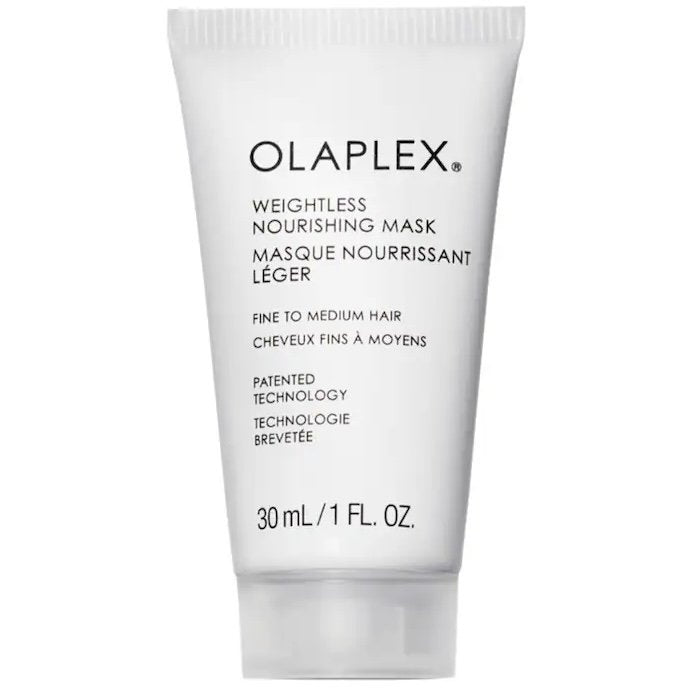 Olaplex Weightless Nourishing Mask tube, white 30ml skincare container