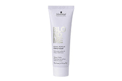 Schwarzkopf BLONDME Bond Repair Purple Mask 50ml | Anti-Yellow Toning & Strengthening Mask for Blonde Hair | Kess Hair & Beauty