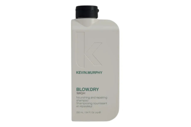 Kevin Murphy Blow Dry Wash bottle with black cap, beige label