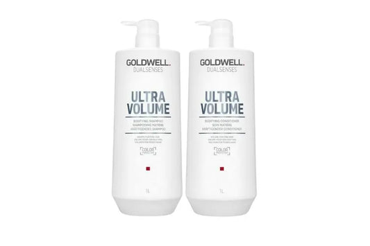 Goldwell Dualsenses Ultra Volume 1 Litre Taming Shampoo and Conditioner Bundle - Kess Hair and Beauty