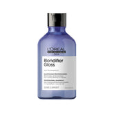 LOreal Professionnel Blondifier Gloss shampoo bottle, 300 ml, blue with black cap
