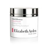 Elizabeth Arden Visible Difference peel reveal revitalizing mask jar with silver lid