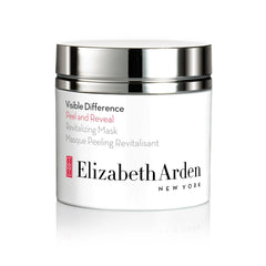 Elizabeth Arden Visible Difference peel reveal revitalizing mask jar with silver lid