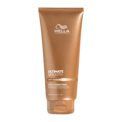 Wella Professionals Ultimate Smooth conditioner tube, tan 200 ml squeeze bottle.