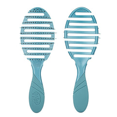 Teal Wet Brush hair comb with flexible vented brush head and dark bristles