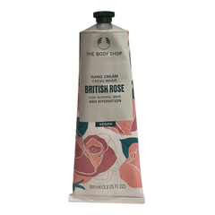 The Body Shop British Rose hand cream tube, 100 ml, with black cap