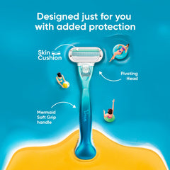Gillette Venus Smooth Escape pivoting-head razor with soft-grip handle