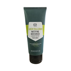 The Body Shop Green Tea & Lemon mattifying moisturiser tube, 100 ml, for men