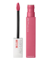 Liquid matte ink lipstick, pink shade, applicator and tube