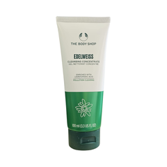 Edelweiss cleansing concentrate tube, white cap, green body, 100 ml