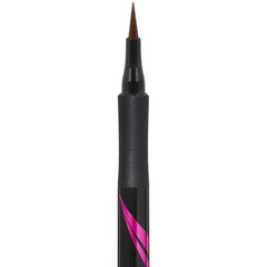 Brown felt-tip eyeliner pen with pointed applicator tip