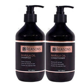 12 Reasons marula oil shampoo & conditioner bottles, 400 ml, with pump tops