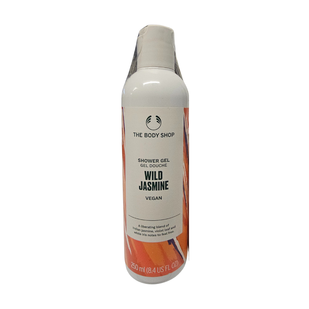The Body Shop Wild Jasmine shower gel bottle, vegan, 250 ml