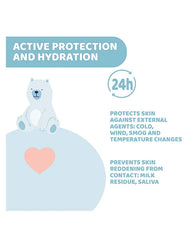 Active protection and hydration chart with 24h seal and skin benefits