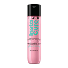 Matrix Instacure bond shampoo bottle, 300 ml, pink bottle with black cap
