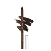 Metallic bronze gel kajal pencil with pointed tip and clear cap, fine line applicator