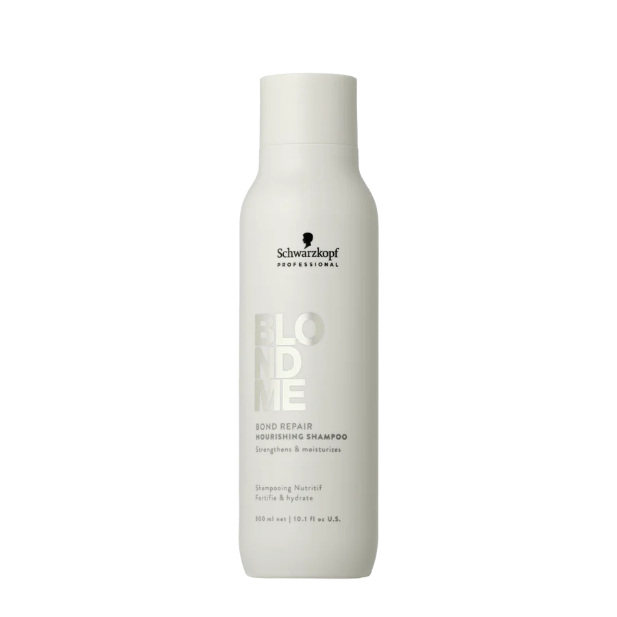Schwarzkopf Blondme Bond Repair Nourishing Shampoo 300 ml bottle, white with label