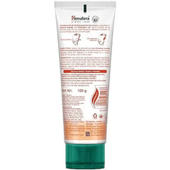 Himalaya gentle exfoliating apricot face scrub tube, back view