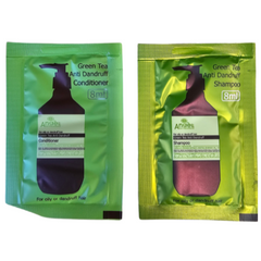 Green Tea anti-dandruff duo sachets: conditioner and shampoo, 8ml each