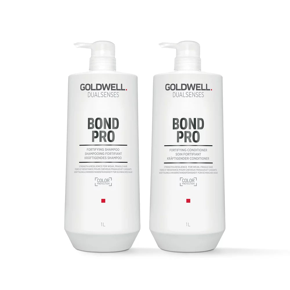 Bond Pro shampoo and conditioner bundle, two 1L pump bottles by Goldwell Dualsenses