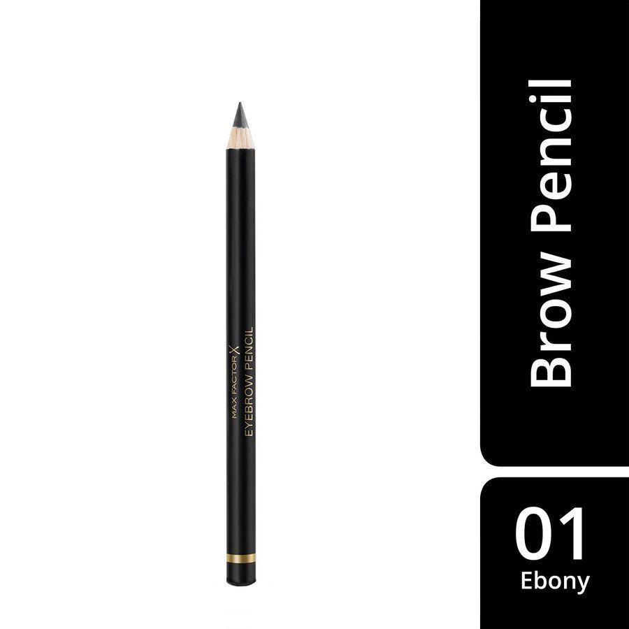 Ebony eyebrow pencil with sharpened tip