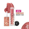 Maybelline Sunkisser highlighter + blush in Burnt Sky, clear tube with rose cap