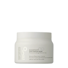 Blondme Bondfinity deep repair mask jar, 200 ml, cream container with white label