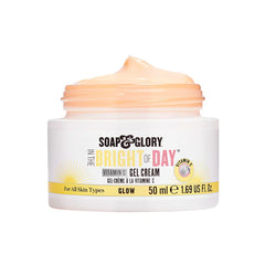 Bright of Day vitamin C gel cream jar with clear lid rim, 50 ml
