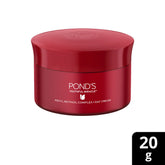 Red day cream jar with POND'S label, round container