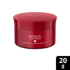 Red day cream jar with POND'S label, round container