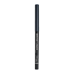 Brow liner pen with tattoo effect, stone shade, slim black twist-up applicator