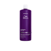 Purple shampoo bottle with Wella Professionals logo and Ultimate Color label, 1000 ml
