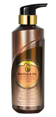 Marula Oil Conditioner bottle, 500 ml, brown bottle with gold pump and label