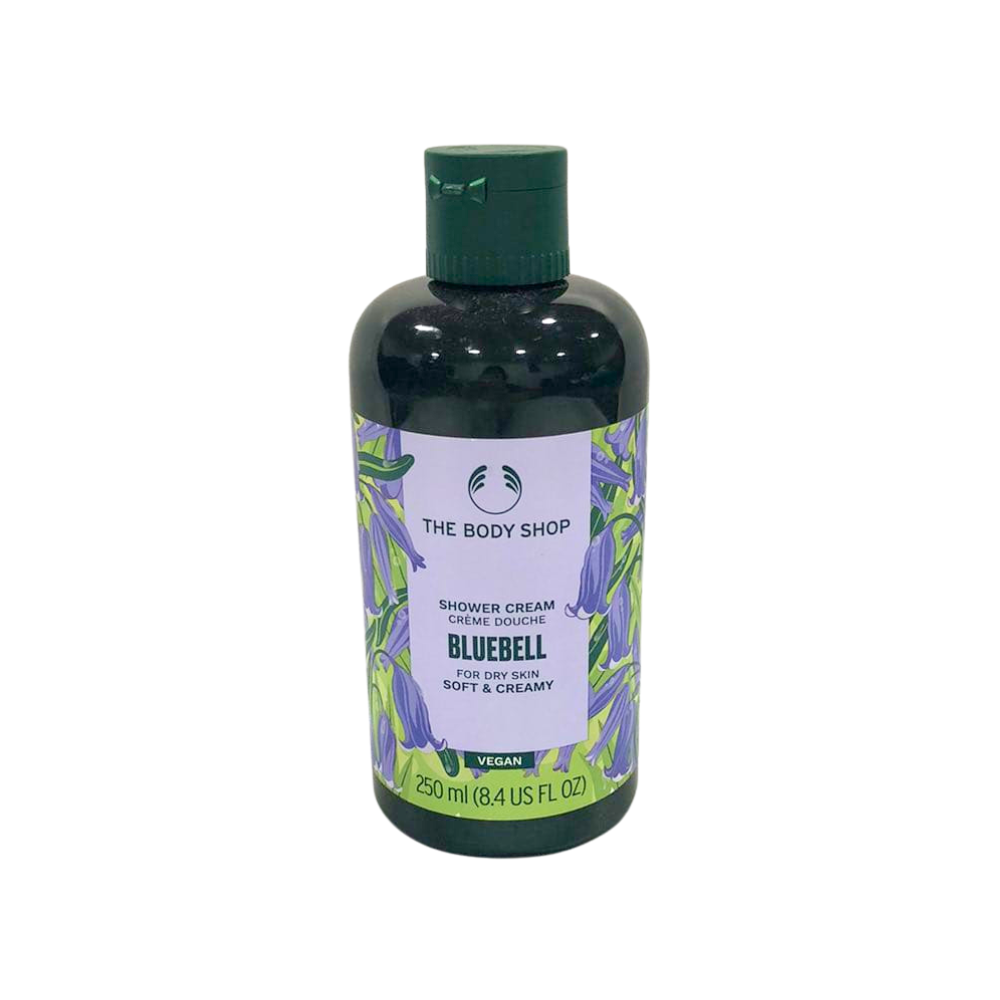 The Body Shop Bluebell shower cream bottle, 250 ml