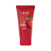 Strawberry gel face wash in red squeeze tube with flip-top cap