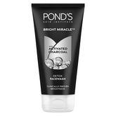 Detox facewash tube with Pond's Bright Miracle logo and activated charcoal