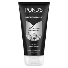 Detox facewash tube with Pond's Bright Miracle logo and activated charcoal
