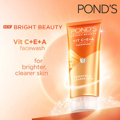 Orange Vit C+E+A face wash tube with white base and front label