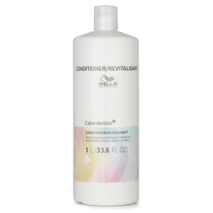 Wella ColorMotion+ conditioner bottle, 1 L, white plastic with flip-top cap