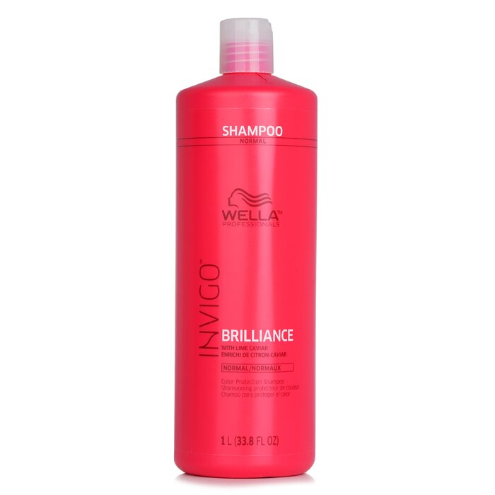 Wella Invigo shampoo bottle, pink-red 1L with cap