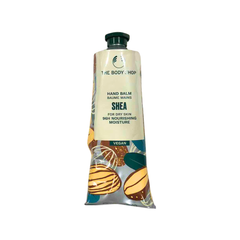 Shea hand balm stand-up pouch with green cap, 100 ml