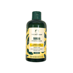 Banana conditioner bottle, 250 ml, dark green with green cap and yellow label