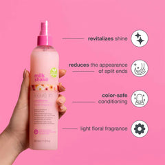 Milk Shake leave-in conditioner spray bottle, pink mist spray top