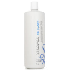 Sebastian Trilliance conditioner bottle, 1 L, white plastic with visible side label