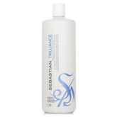 Sebastian Trilliance conditioner bottle, 1 L, white plastic with white cap