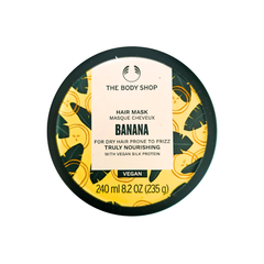 Hair mask tub with banana design, 240 ml, The Body Shop