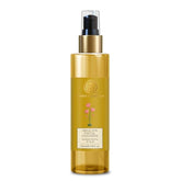 Delicate facial cleanser bottle with gold pump, amber glass, 130 ml